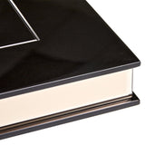 Carmela Glossy Charcoal Sand Pedestal Dining Table from Michael Amini - Luna Furniture