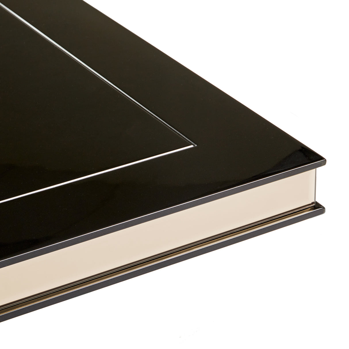 Carmela Glossy Charcoal Sand Pedestal Dining Table from Michael Amini - Luna Furniture