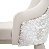 Carmela Shimmer Ivory Dining Arm Chair from Michael Amini - Luna Furniture