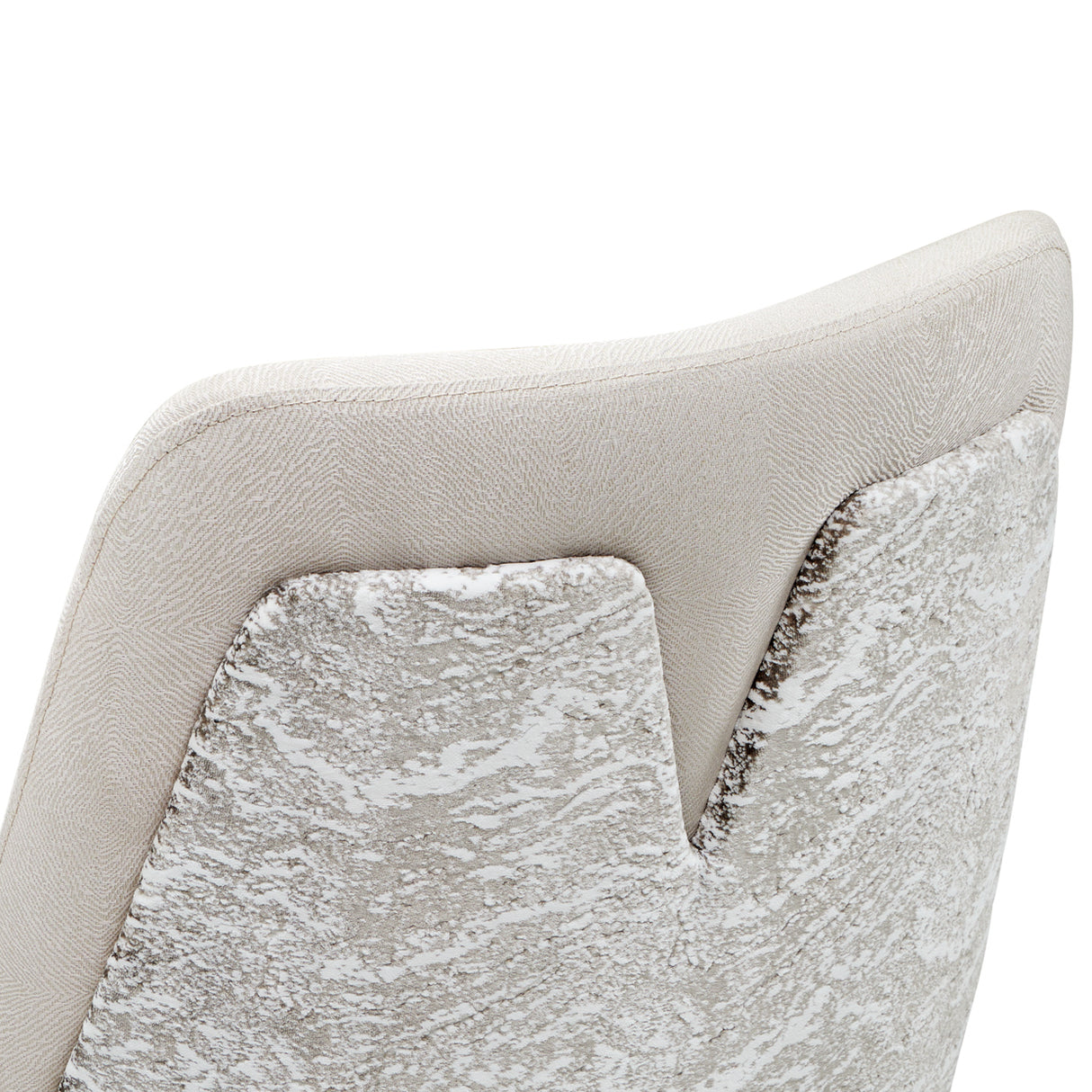 Carmela Shimmer Ivory Dining Arm Chair from Michael Amini - Luna Furniture