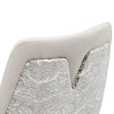 Carmela Shimmer Ivory Dining Arm Chair from Michael Amini - Luna Furniture