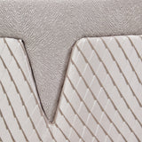 Carmela Glossy Charcoal Sand Dining Arm Chair from Michael Amini - Luna Furniture