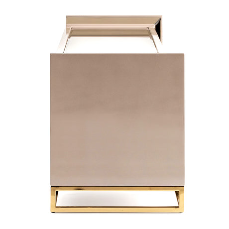 Carmela Shimmer Ivory Media Cabinet from Michael Amini - Luna Furniture