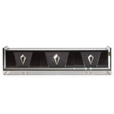 Carmela Glossy Charcoal Sand Media Cabinet from Michael Amini - Luna Furniture