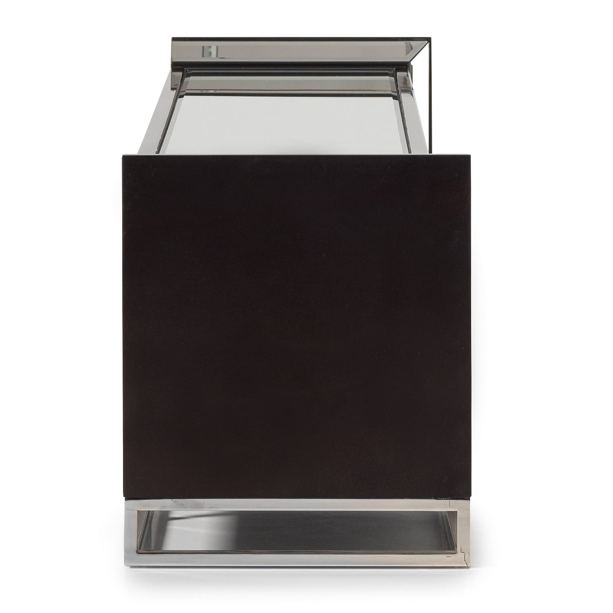 Carmela Glossy Charcoal Sand Media Cabinet from Michael Amini - Luna Furniture