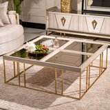 Carmela Shimmer Ivory Cocktail Table from Michael Amini - Luna Furniture