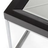 Carmela Glossy Charcoal Sand Cocktail Table from Michael Amini - Luna Furniture