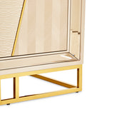 Carmela Shimmer Ivory Console Table from Michael Amini - Luna Furniture