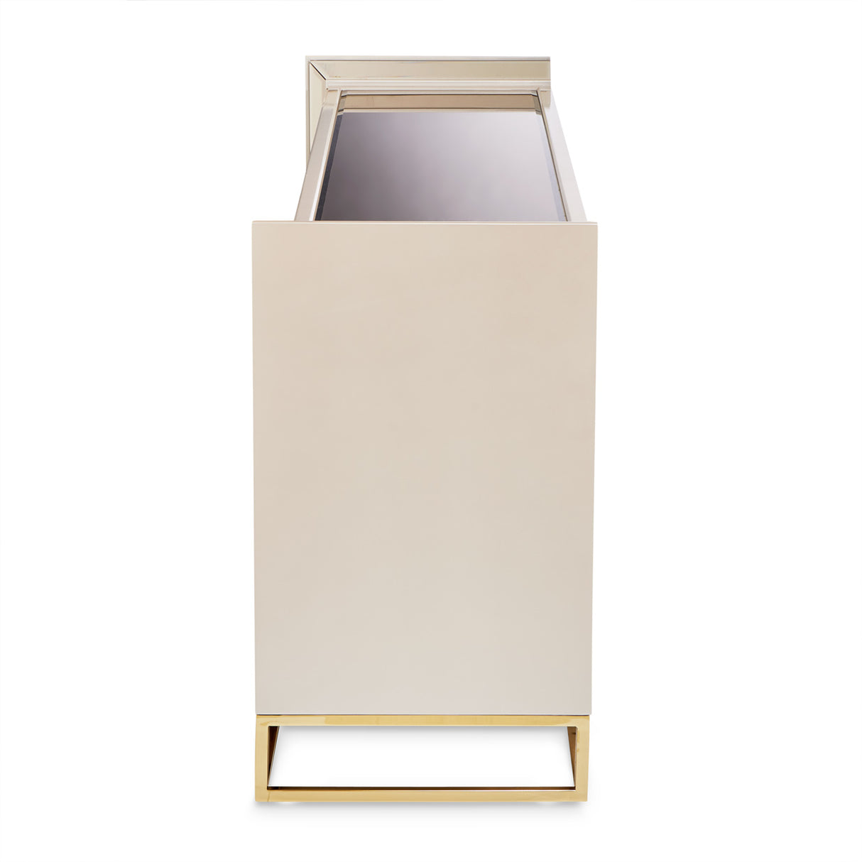 Carmela Shimmer Ivory Console Table from Michael Amini - Luna Furniture