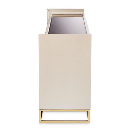 Carmela Shimmer Ivory Console Table from Michael Amini - Luna Furniture
