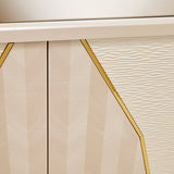 Carmela Shimmer Ivory Console Table from Michael Amini - Luna Furniture