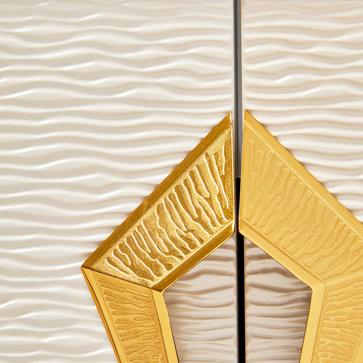 Carmela Shimmer Ivory Console Table from Michael Amini - Luna Furniture