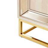 Carmela Shimmer Ivory Console Table from Michael Amini - Luna Furniture