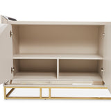 Carmela Shimmer Ivory Console Table from Michael Amini - Luna Furniture