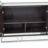 Carmela Glossy Charcoal Sand Console Table from Michael Amini - Luna Furniture