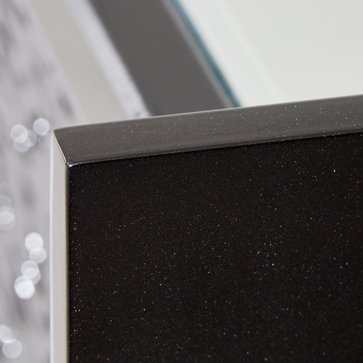 Carmela Glossy Charcoal Sand Console Table from Michael Amini - Luna Furniture