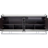 Carmela Glossy Charcoal Sand Console Table from Michael Amini - Luna Furniture