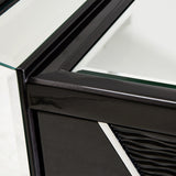 Carmela Glossy Charcoal Sand Console Table from Michael Amini - Luna Furniture