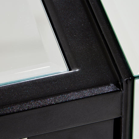 Carmela Glossy Charcoal Sand Console Table from Michael Amini - Luna Furniture