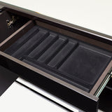 Carmela Glossy Charcoal Sand Console Table from Michael Amini - Luna Furniture