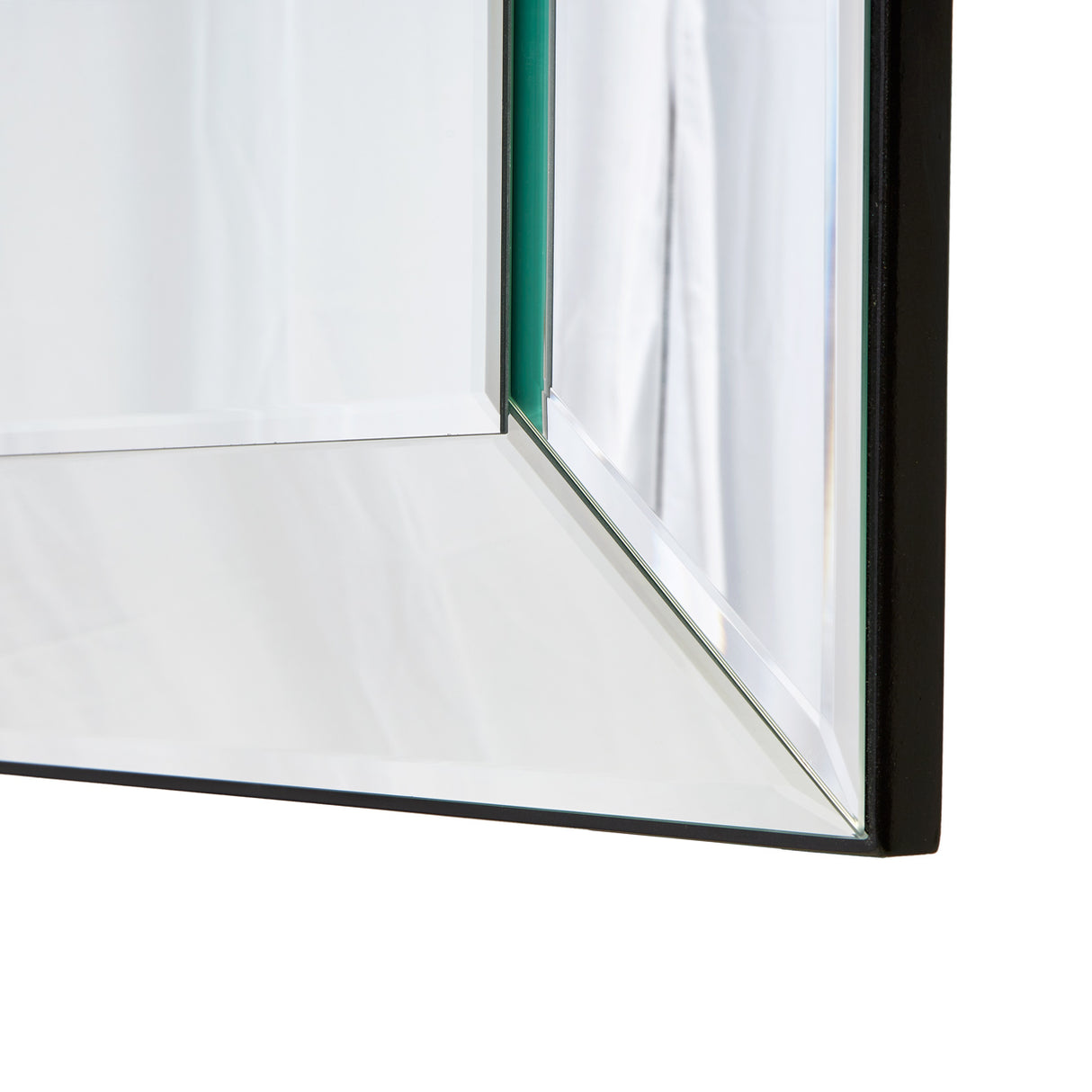 Carmela Glossy Charcoal Sand Wall Mirror from Michael Amini - Luna Furniture
