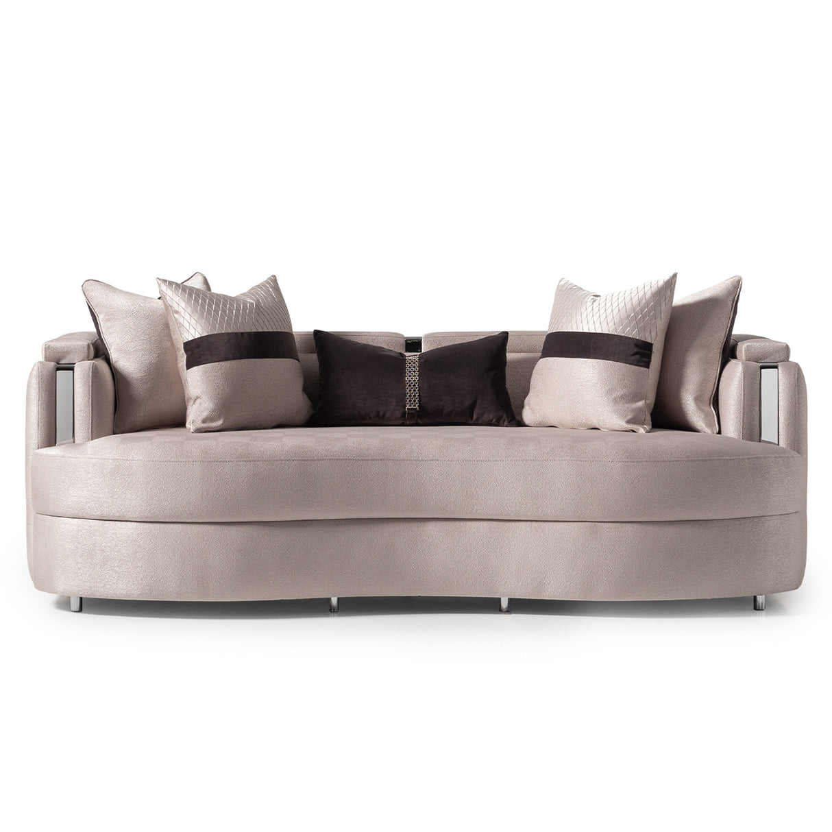Carmela Silver Standard Sofa from Michael Amini - Luna Furniture