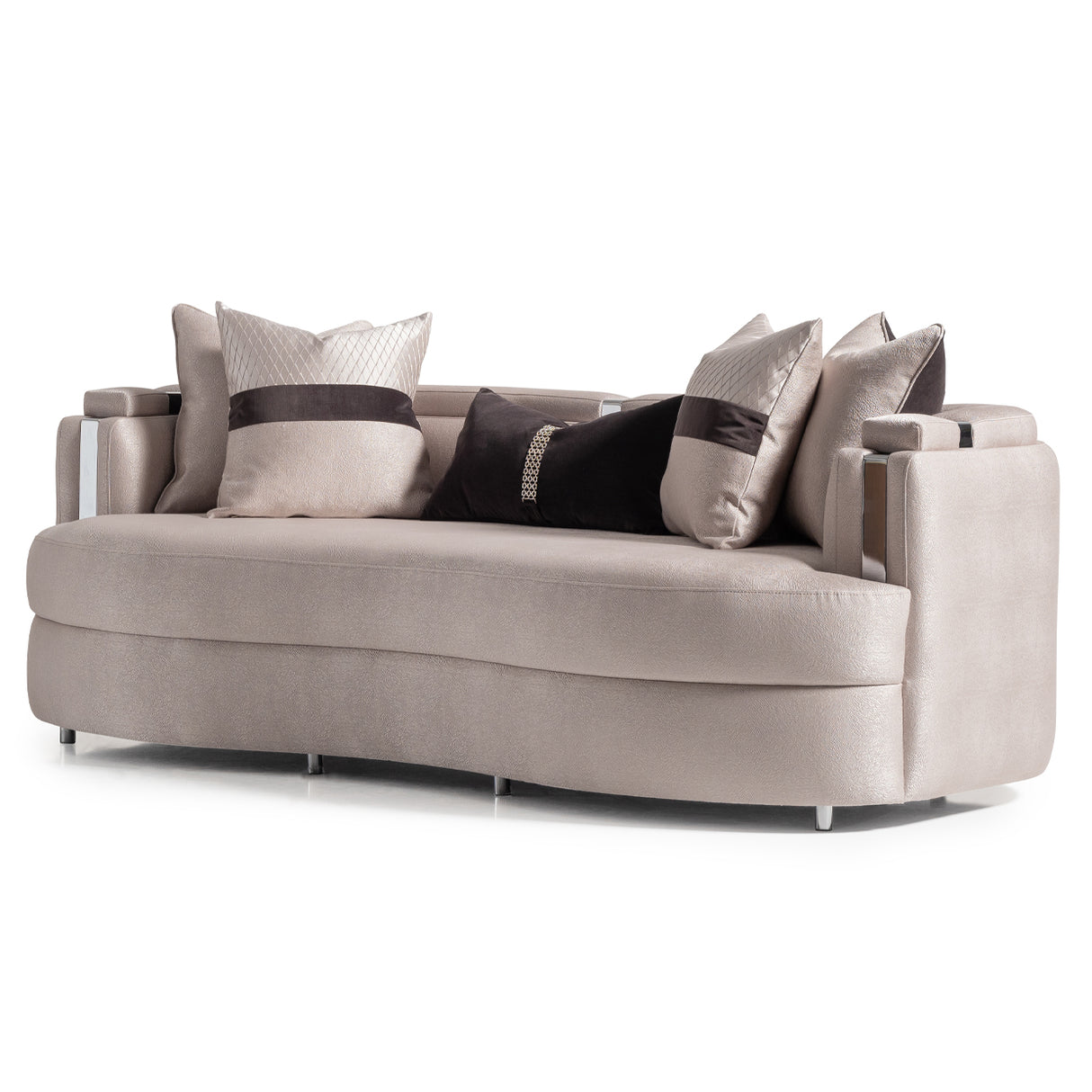 Carmela Silver Standard Sofa from Michael Amini - Luna Furniture