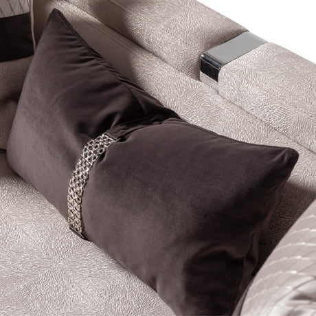 Carmela Silver Standard Sofa from Michael Amini - Luna Furniture