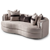 Carmela Silver Standard Sofa from Michael Amini - Luna Furniture