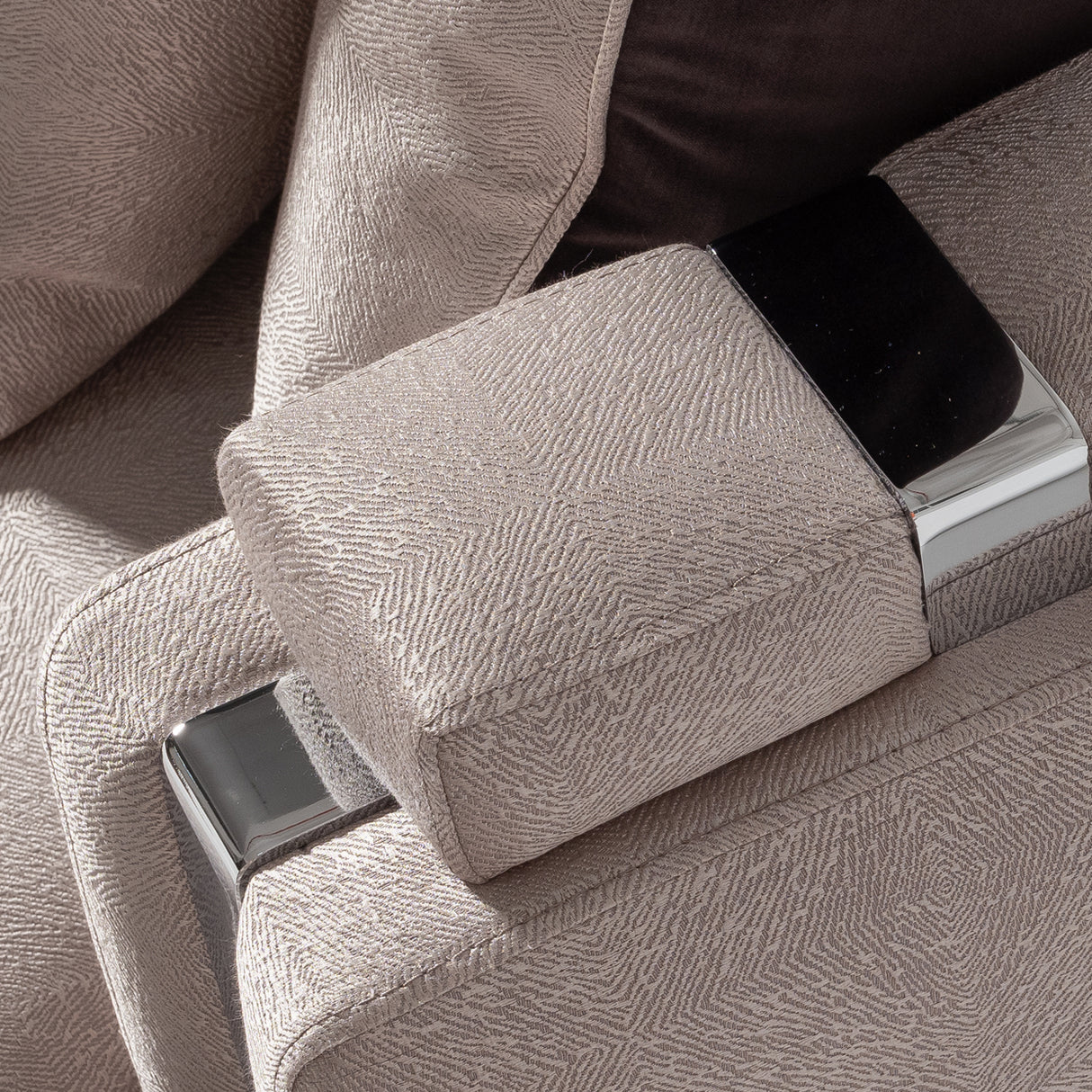 Carmela Silver Standard Sofa from Michael Amini - Luna Furniture
