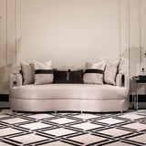 Carmela Silver Standard Sofa from Michael Amini - Luna Furniture
