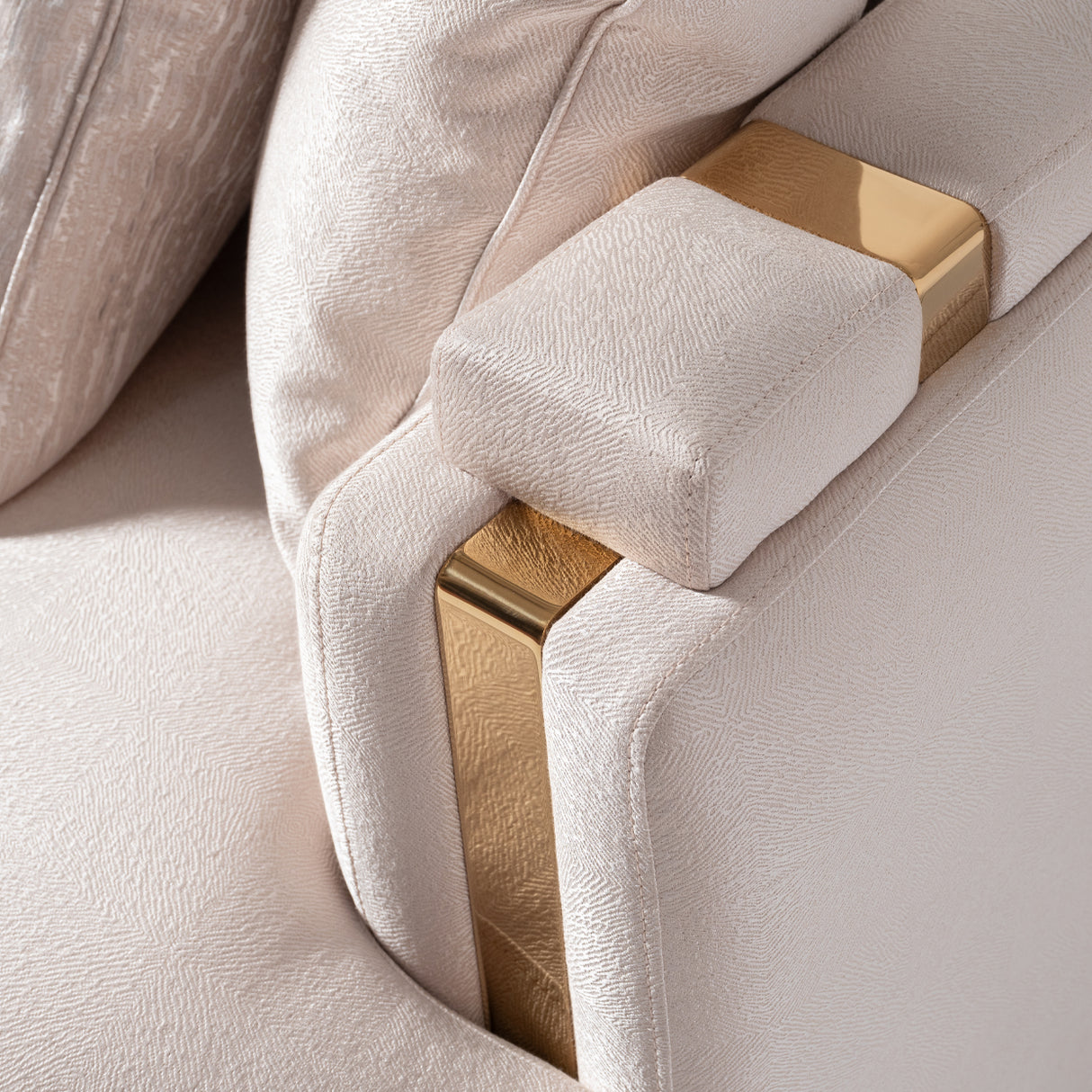 Carmela Gold Mansion Sofa from Michael Amini - Luna Furniture