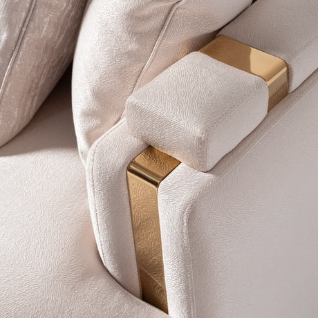 Carmela Gold Mansion Sofa from Michael Amini - Luna Furniture