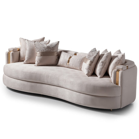 Carmela Gold Mansion Sofa from Michael Amini - Luna Furniture