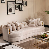 Carmela Gold Mansion Sofa from Michael Amini - Luna Furniture