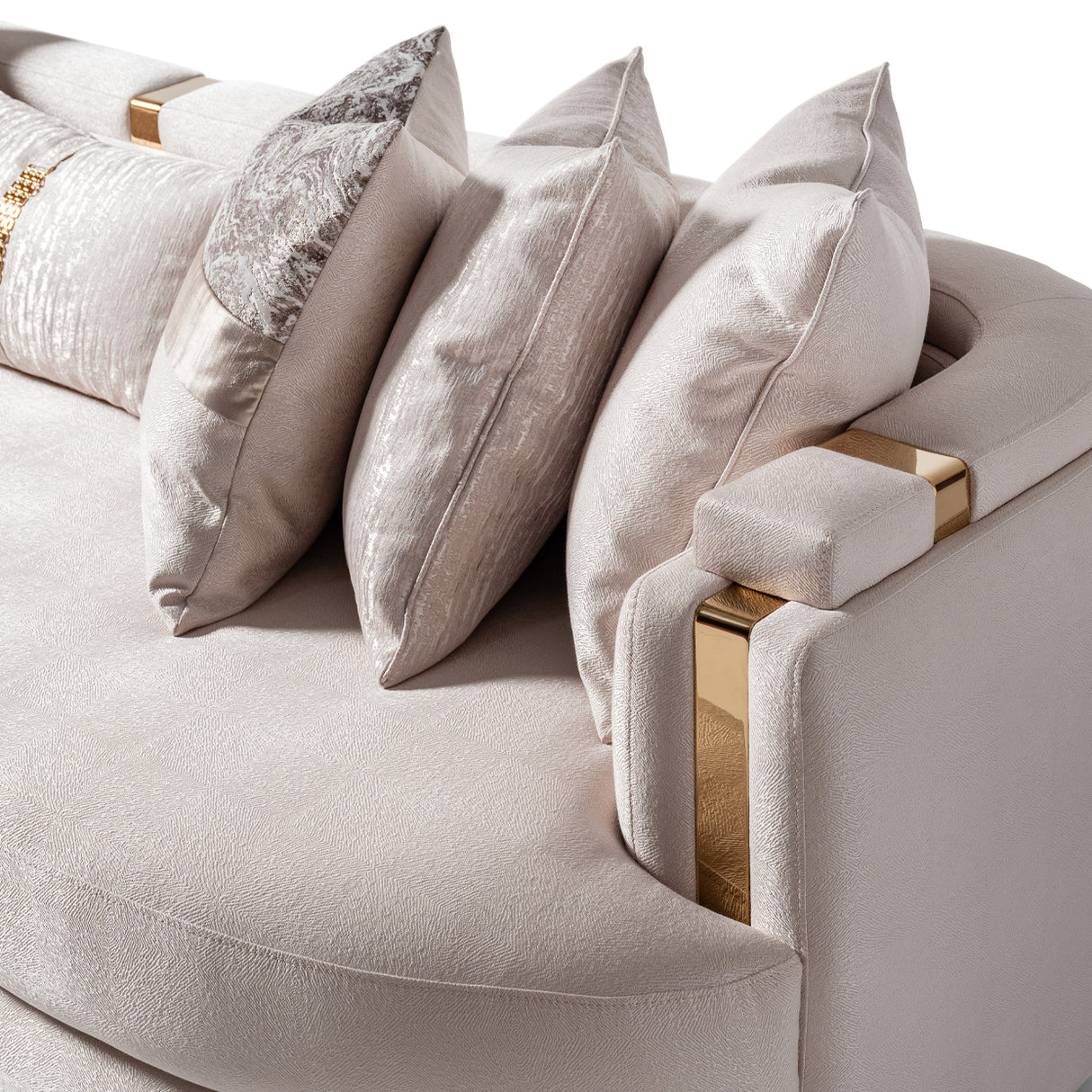 Carmela Gold Mansion Sofa from Michael Amini - Luna Furniture