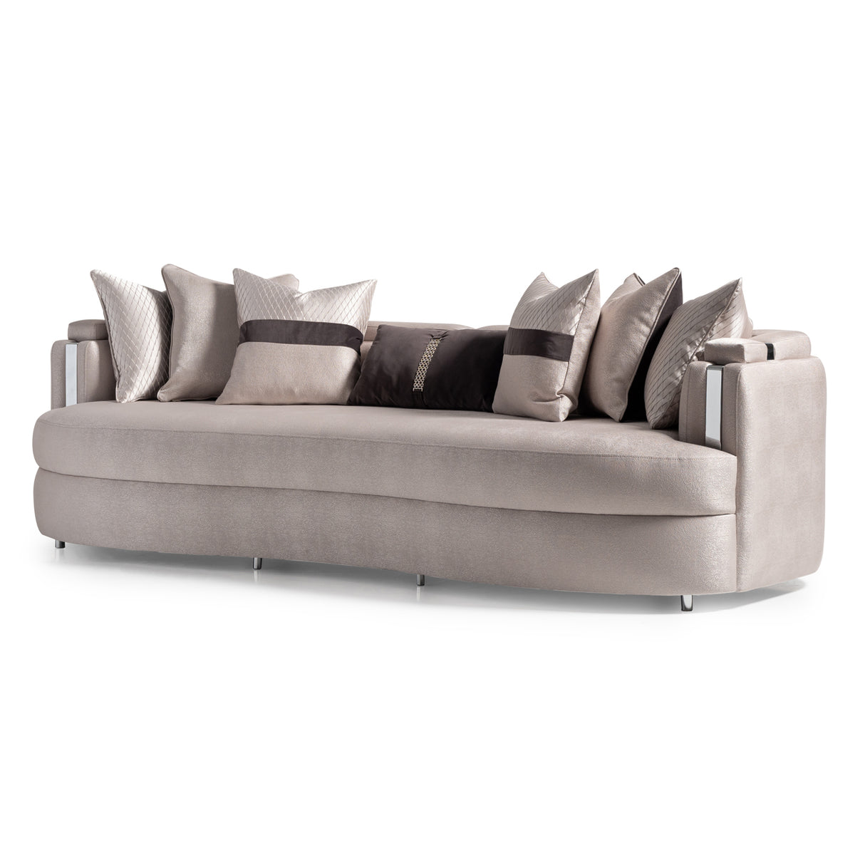 Carmela Silver Mansion Sofa from Michael Amini - Luna Furniture