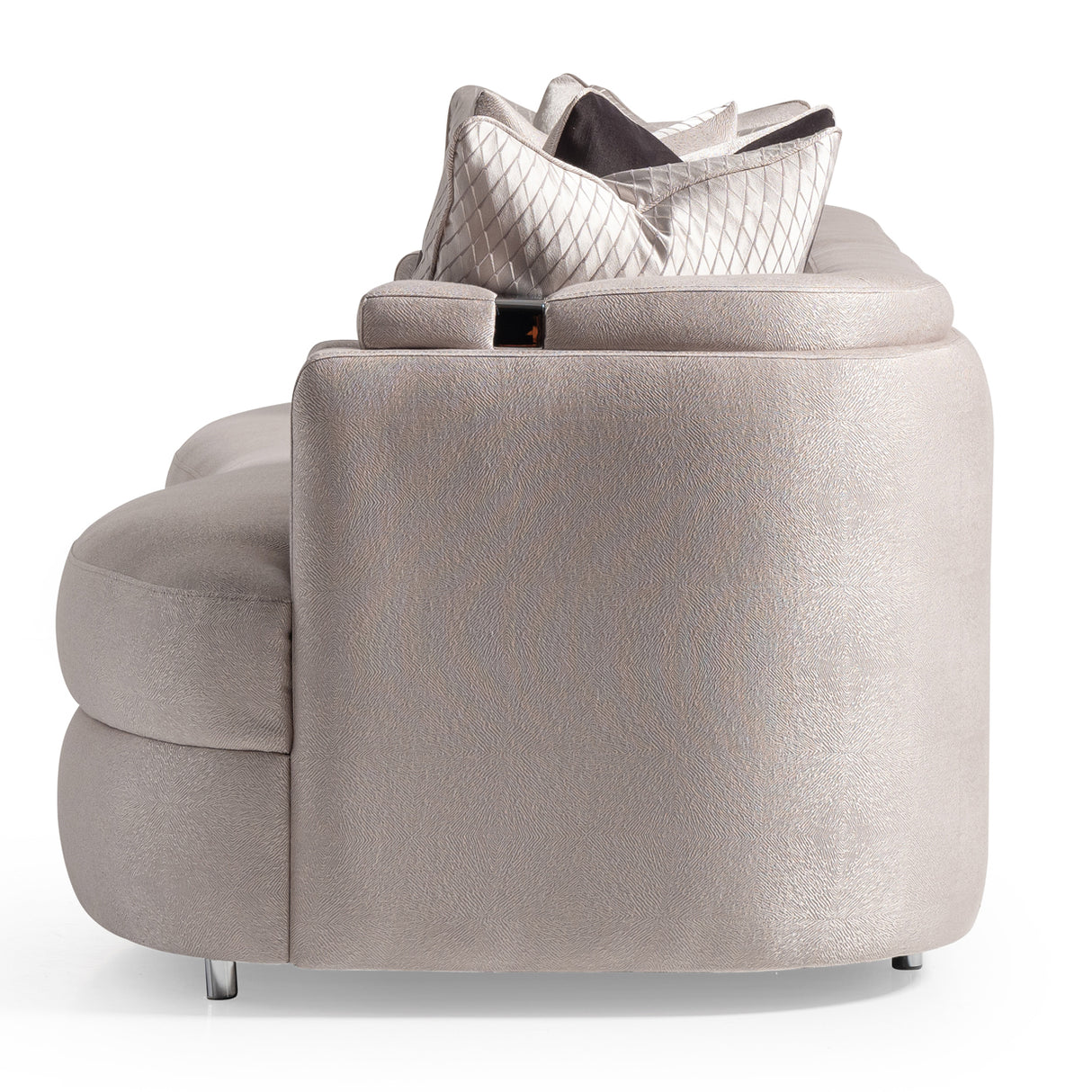 Carmela Silver Mansion Sofa from Michael Amini - Luna Furniture
