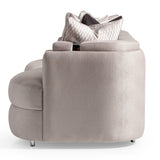 Carmela Silver Mansion Sofa from Michael Amini - Luna Furniture