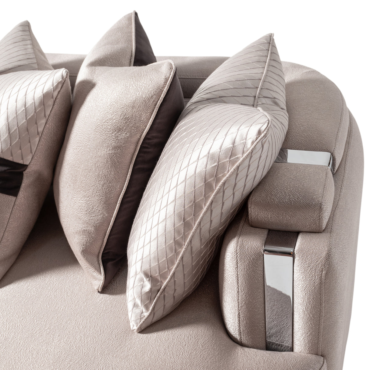 Carmela Silver Mansion Sofa from Michael Amini - Luna Furniture