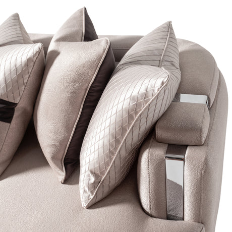 Carmela Silver Mansion Sofa from Michael Amini - Luna Furniture
