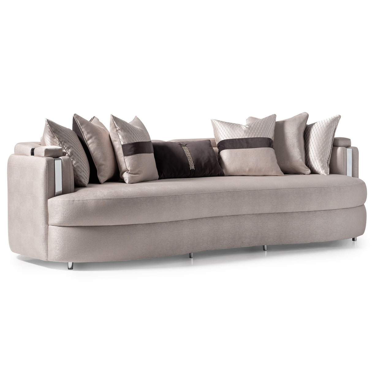 Carmela Silver Mansion Sofa from Michael Amini - Luna Furniture
