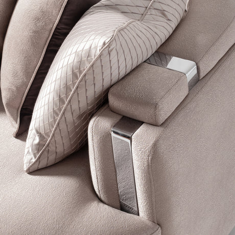 Carmela Silver Mansion Sofa from Michael Amini - Luna Furniture