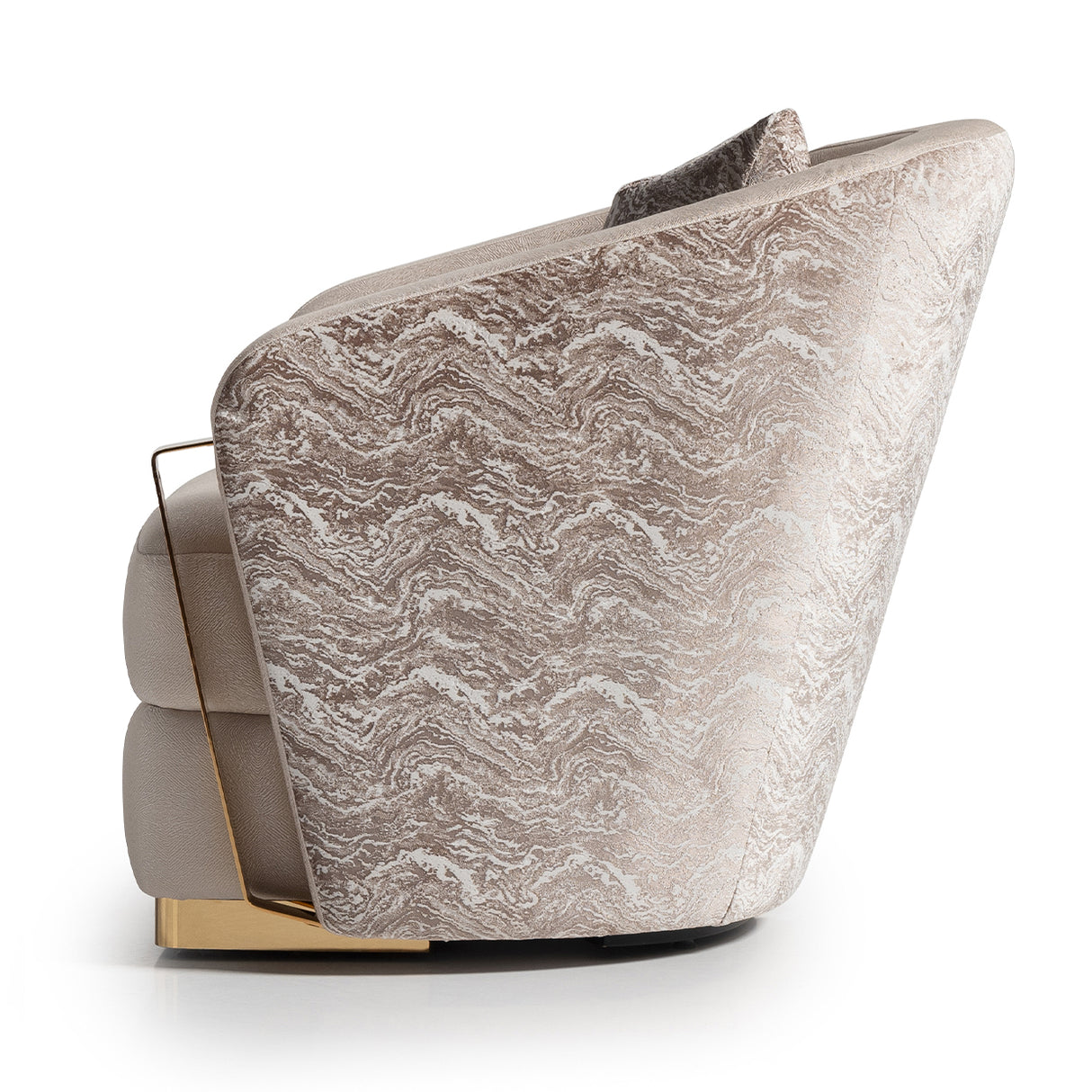 Carmela Gold Accent Chair from Michael Amini - Luna Furniture