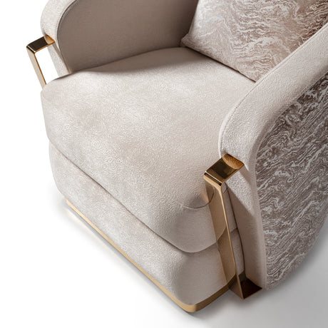 Carmela Gold Accent Chair from Michael Amini - Luna Furniture