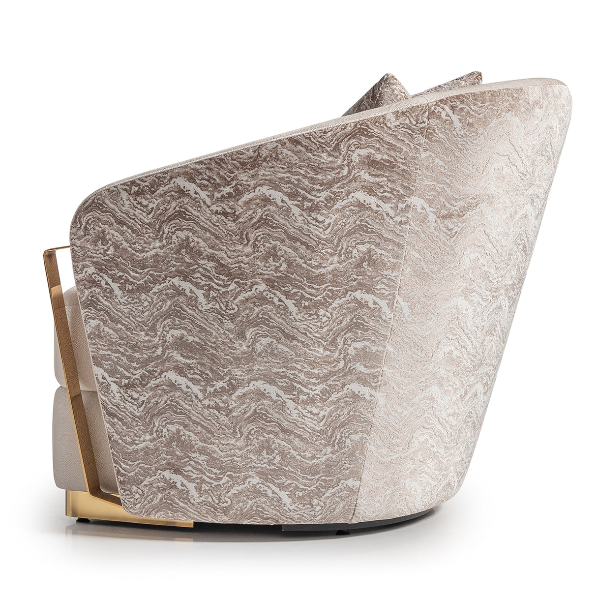 Carmela Gold Accent Chair from Michael Amini - Luna Furniture