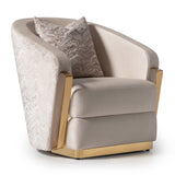 Carmela Gold Accent Chair from Michael Amini - Luna Furniture