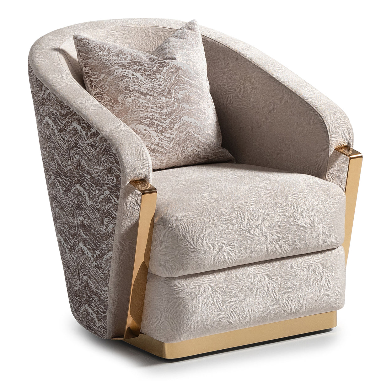 Carmela Gold Accent Chair from Michael Amini - Luna Furniture