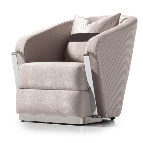 Carmela Silver Accent Chair from Michael Amini - Luna Furniture