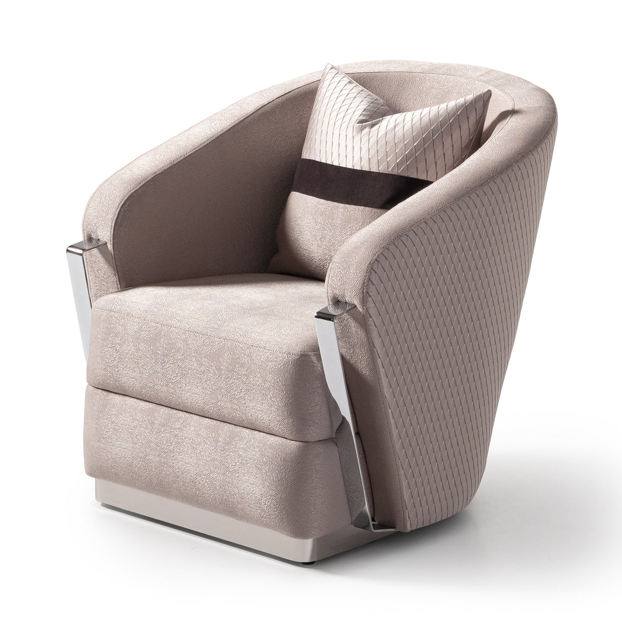 Carmela Silver Accent Chair from Michael Amini - Luna Furniture